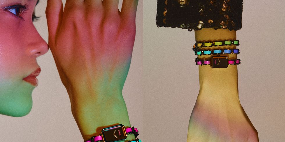 Chanel限量Electro膠囊系列「集合J12、Première等4大香奈兒腕表」披上電音彩虹光譜-復刻表