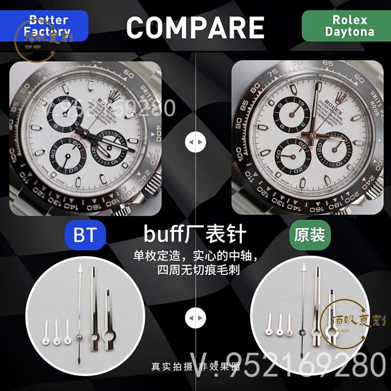 BT廠勞力士4130機(jī)芯迪通拿對比正品怎么樣,還值得買嗎-復(fù)刻表