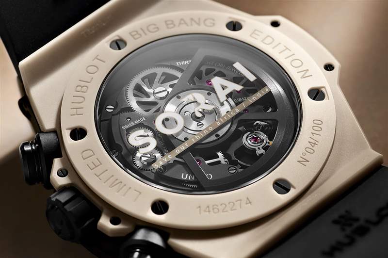 宇舶表推出大爆炸Big Bang Unico Sorai 腕表以幫助拯救非洲犀牛-復刻表