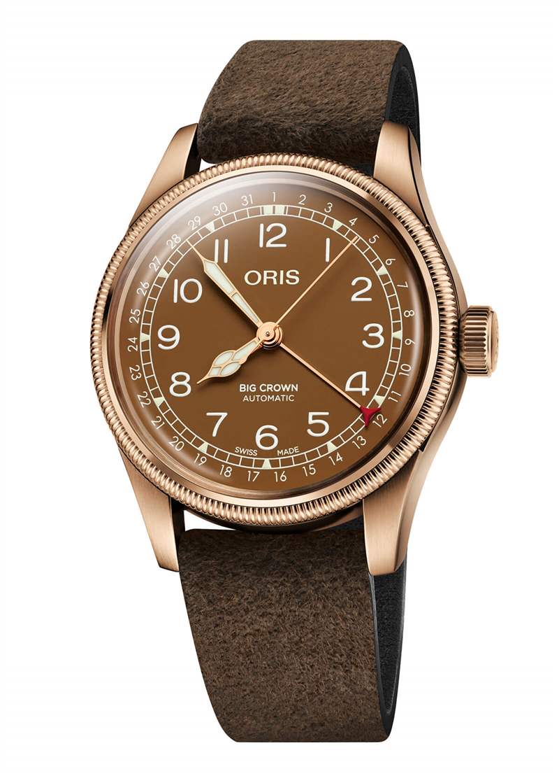 歐利時Oris大皇冠青銅指針日期腕表-復刻表