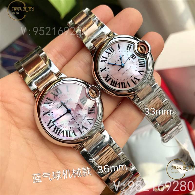 原單卡地亞藍氣球33mm/36mm女表搭載瑞士2671機械機芯-復刻表