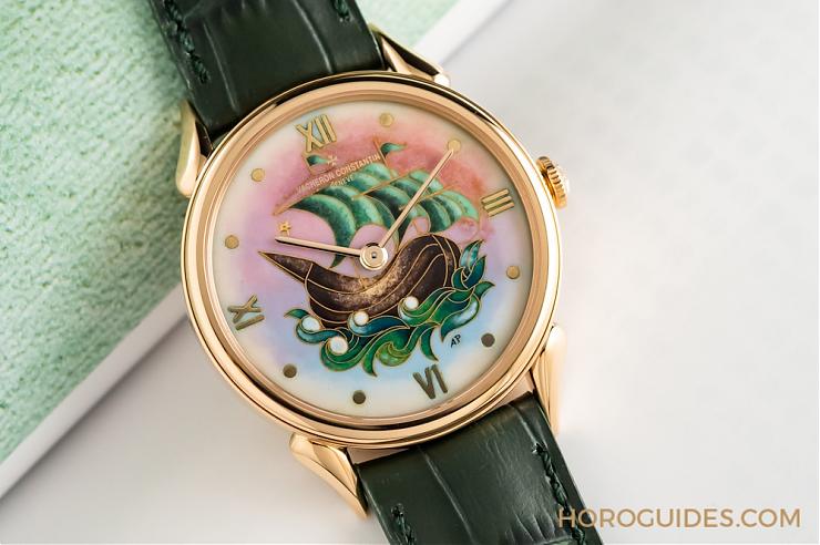 暮光夕月三問(wèn)報(bào)時(shí)陀飛輪-一帆風(fēng)順1950掐絲琺瑯腕表-復(fù)刻表