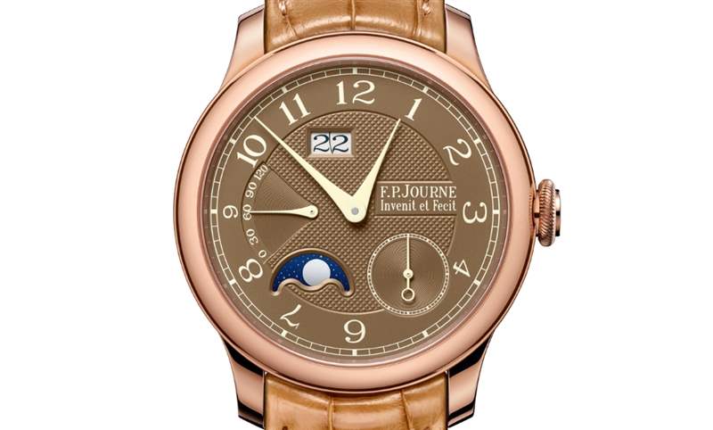 日期窗、月相窗再大一點，FP JOURNE Octa Automatique Lune Havana雪茄面月相表改版再現-復刻表