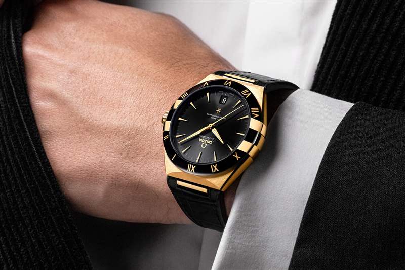 歐米茄星座系列41毫米藍(lán)色玫金紳士版-復(fù)刻表