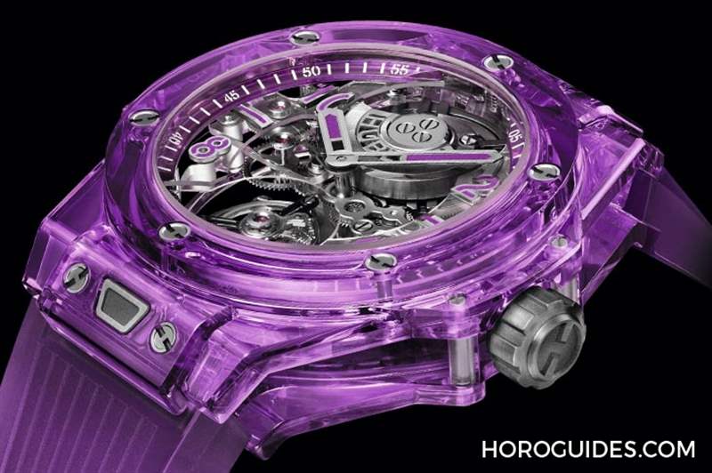 宇舶Hublot推出全球首見紫色藍寶石腕表&旗下第一款鈦金屬鏈帶-復(fù)刻表