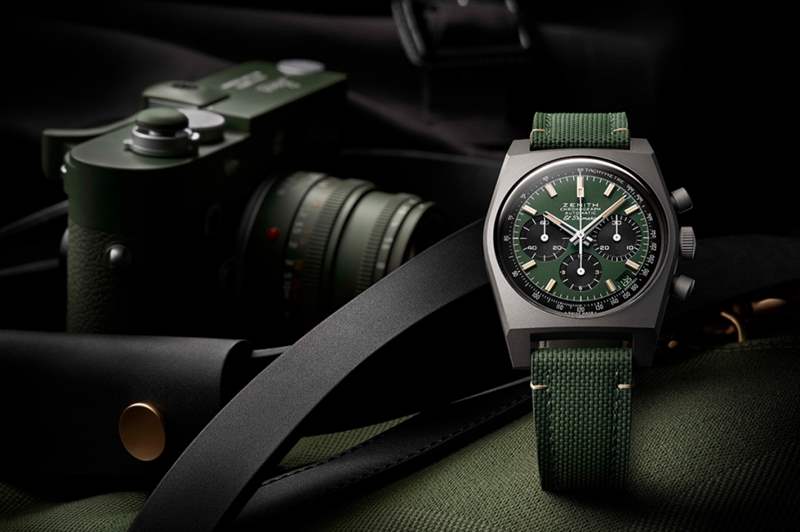 真力時(shí)Zenith加入綠表潮流推出Chronomaster Revival Safari復(fù)刻版腕表-復(fù)刻表