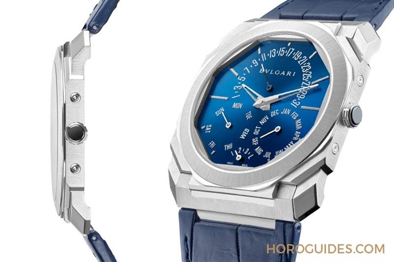 史上最薄萬年歷！鉑金、藍面，優雅面世｜BVLGARI Octo Finissimo 超薄萬年歷腕表-復刻表
