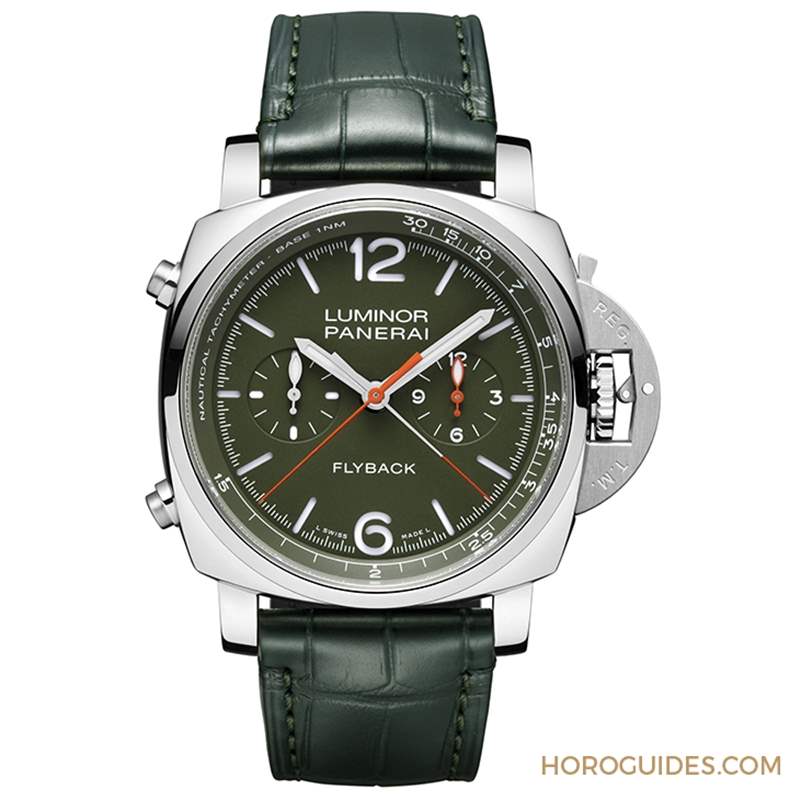 Panerai Luminor Chrono Flyback飛返計時新作二連發(fā)，陶瓷殼、軍綠面各展特色-復刻表