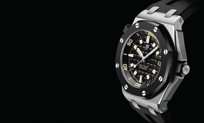 日本獨家先發(fā)！愛彼白金黑色陶瓷42毫米皇家橡樹離岸型潛水腕表-復(fù)刻表