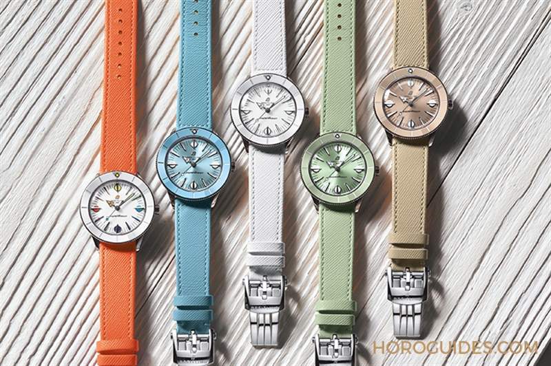 百年靈推出Superocean Heritage '57超級(jí)海洋文化腕表Pastel Paradise膠囊系列-復(fù)刻表