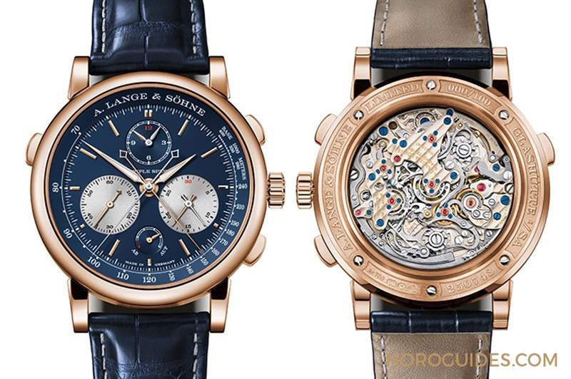 朗格Triple Split三追針計(jì)時(shí)，推出貴氣藍(lán)金新色-復(fù)刻表