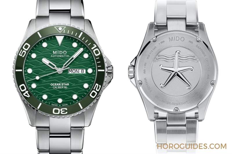 美度表海洋之星首見綠面飾波浪紋｜MIDO Ocean Star 200米陶瓷圈腕表新色上市-復刻表