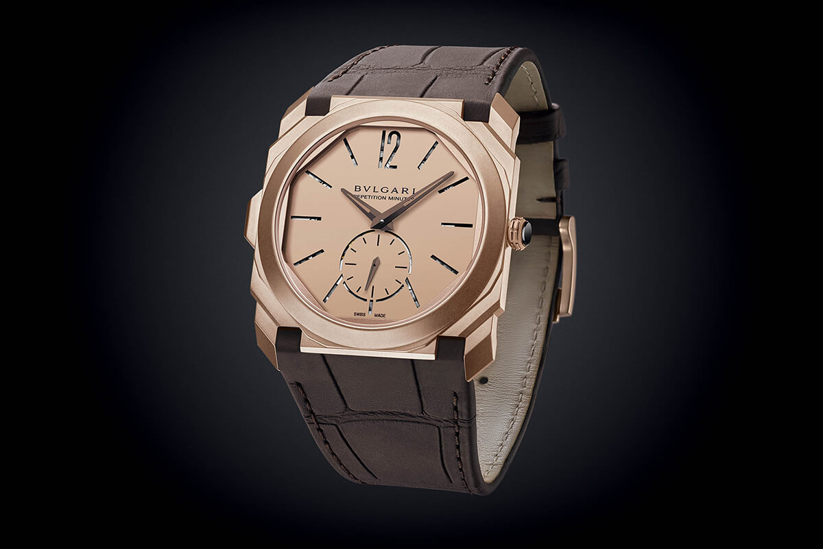 寶格麗Octo Finissimo三問功能玫瑰金腕表-復(fù)刻表