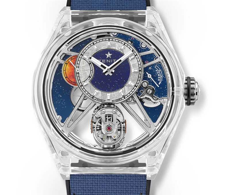 真力時天頂蔑視藍寶石版絕對透明-復刻表