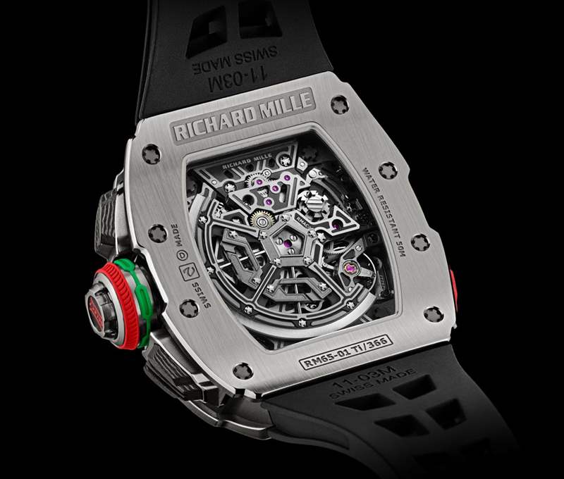 理查德·米勒 RM 65-01 自動追針鈦金屬計時碼表-復(fù)刻表