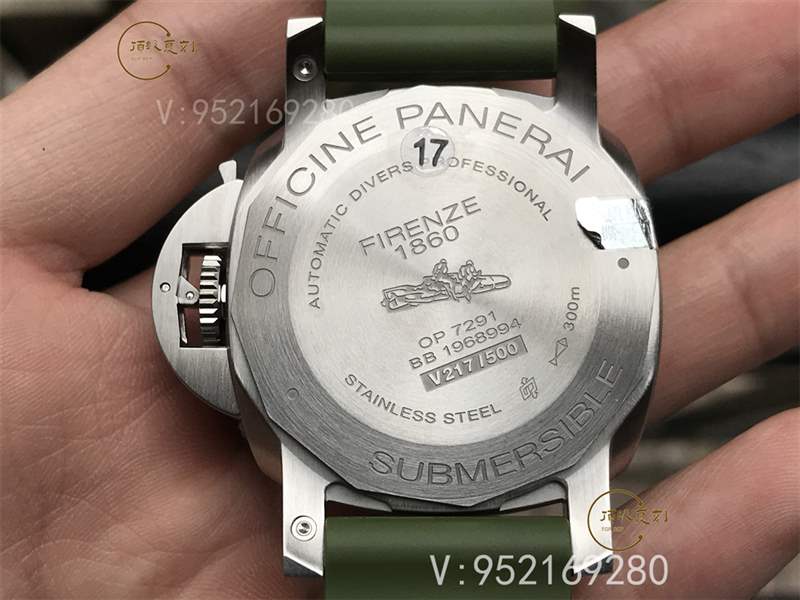 VS廠沛納海pam1055綠海魂復刻做工怎么樣,別具一格的軍綠色-復刻表