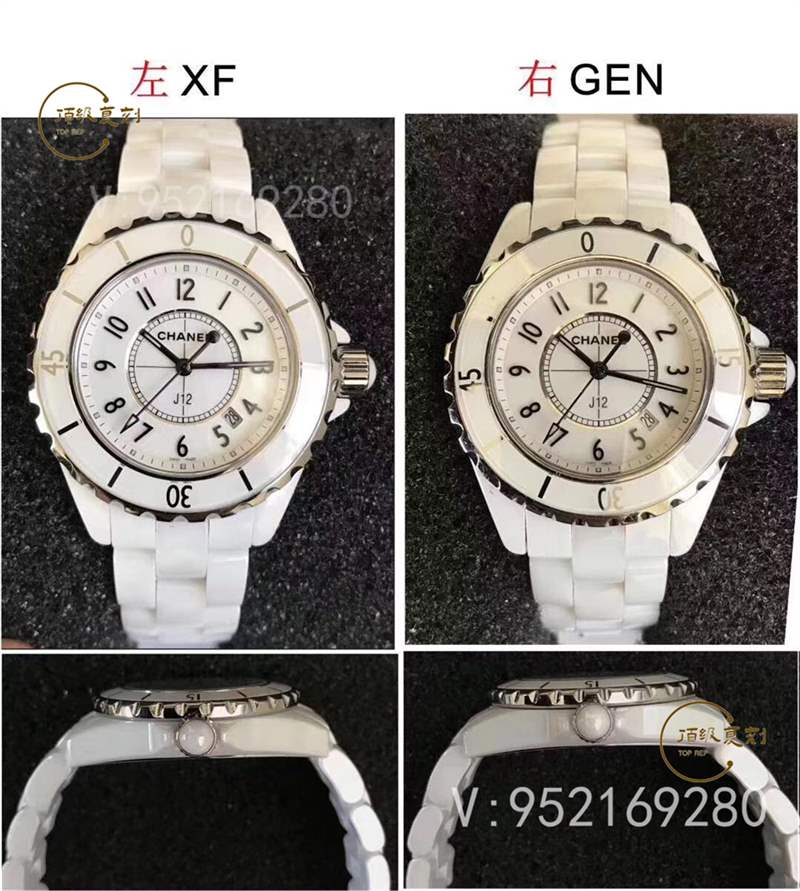 XF廠Chanel香奈兒J12黑白雙絕石英女表復刻做工怎么樣-復刻表