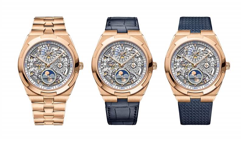 江詩(shī)丹頓超薄萬(wàn)年歷鏤空月相腕表4300V-復(fù)刻表