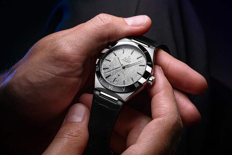 歐米茄星座系列41毫米藍(lán)色玫金紳士版-復(fù)刻表