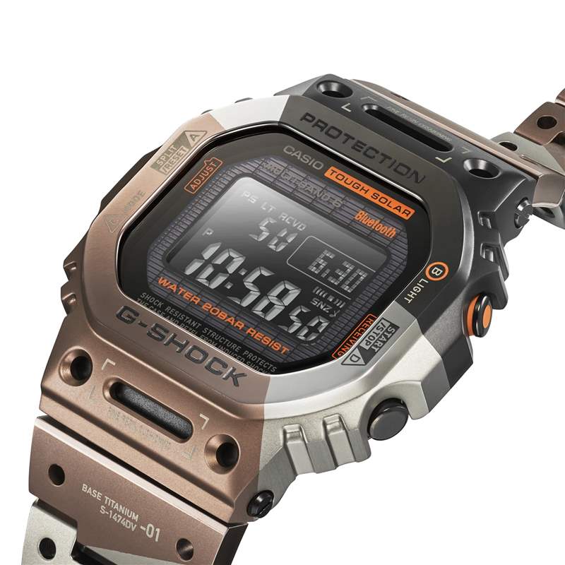 G-SHOCK將VR風(fēng)格融入經(jīng)典款手表鈦金屬幾何迷彩營(yíng)造未來(lái)軍事感-復(fù)刻表
