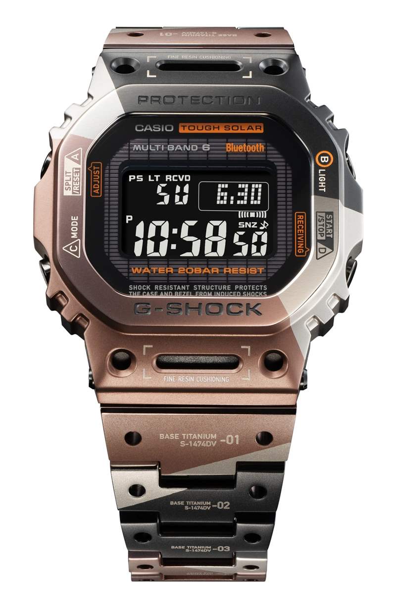 G-SHOCK將VR風(fēng)格融入經(jīng)典款手表鈦金屬幾何迷彩營(yíng)造未來(lái)軍事感-復(fù)刻表
