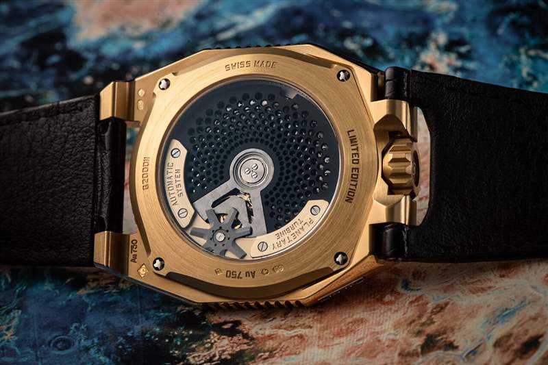 瑞士小眾機械表Urwerk UR-100 黃金版-復刻表