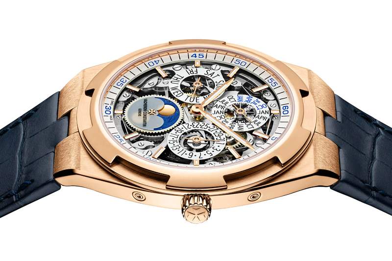 江詩(shī)丹頓超薄萬(wàn)年歷鏤空月相腕表4300V-復(fù)刻表