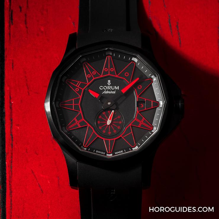 黑潮涌現，五色齊發｜Corum Admiral 42 Automatic Full Black-復刻表