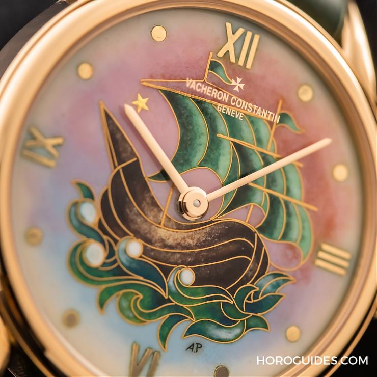 暮光夕月三問(wèn)報(bào)時(shí)陀飛輪-一帆風(fēng)順1950掐絲琺瑯腕表-復(fù)刻表