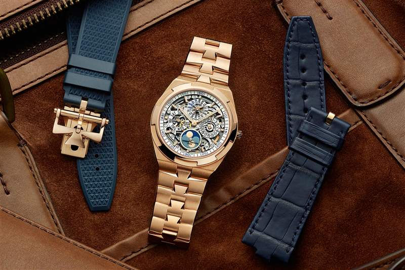 江詩(shī)丹頓超薄萬(wàn)年歷鏤空月相腕表4300V-復(fù)刻表