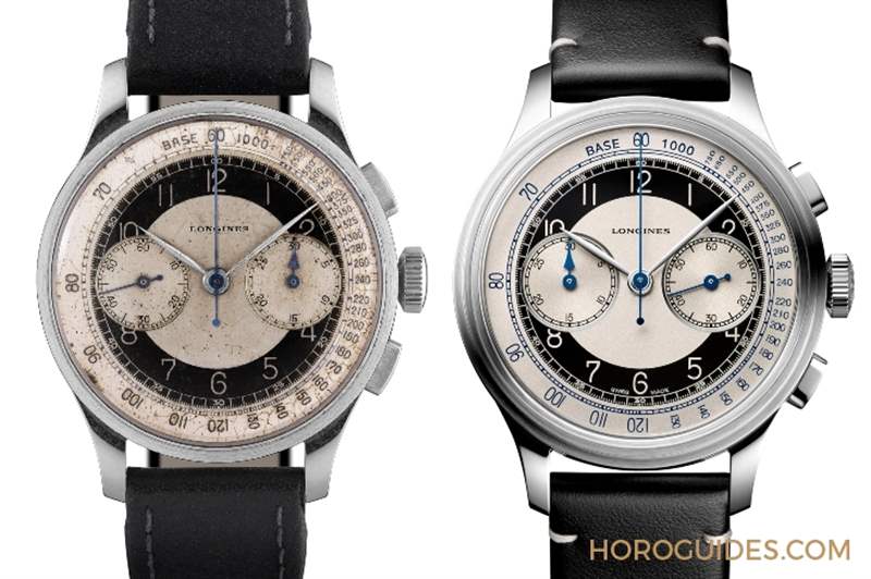 「沒有」日期窗的原版復刻：浪琴Heritage Classic Tuxedo復刻表-復刻表