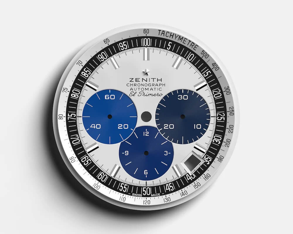 真力時(shí)38毫米三小盤計(jì)時(shí)腕表03.Z386.400/60.C843-復(fù)刻表