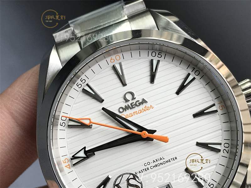 VS廠歐米茄海馬150柚木白盤(pán)橙針復(fù)刻表做工怎么樣-220.10.41.21.02.001-復(fù)刻表