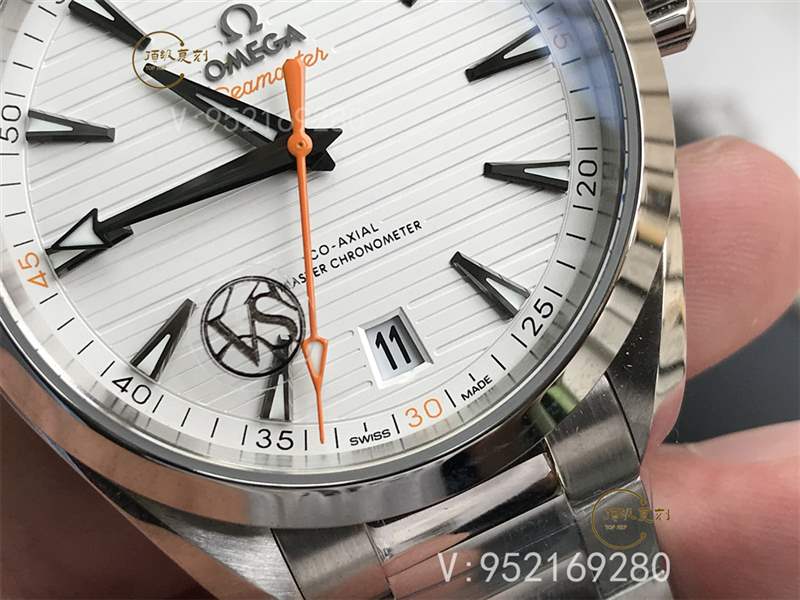 VS廠歐米茄海馬150柚木白盤(pán)橙針復(fù)刻表做工怎么樣-220.10.41.21.02.001-復(fù)刻表