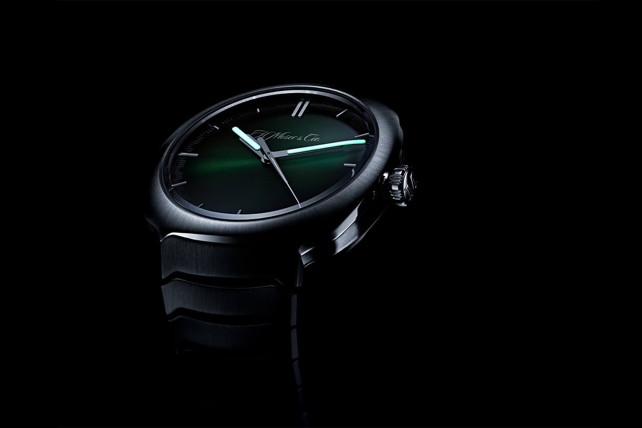 獨特的綠色表盤手表H. Moser & Cie Streamliner-復刻表