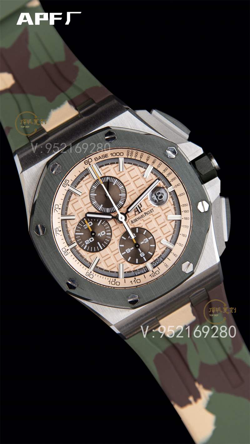 APF廠AP愛彼26400迷彩配色皇家橡樹計(jì)時(shí)復(fù)刻表做工怎么樣-復(fù)刻表