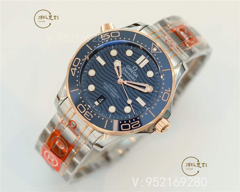 OR廠海馬300-OR廠歐米茄海馬300間玫瑰金藍(lán)盤復(fù)刻表做工怎么樣-復(fù)刻表