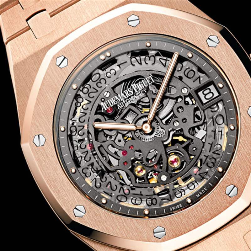 AP皇家橡樹4款玫瑰金鏤空手表最新行情 這款年內(nèi)升幅逾9成已停產(chǎn)-復(fù)刻表
