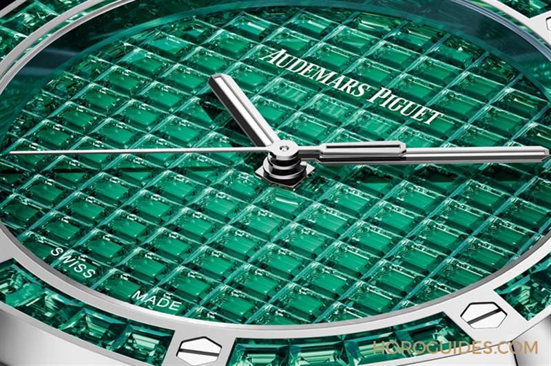 10種寶石上陣！款款都是主角｜愛彼皇家橡樹系列自動上鏈腕表白金款-復刻表