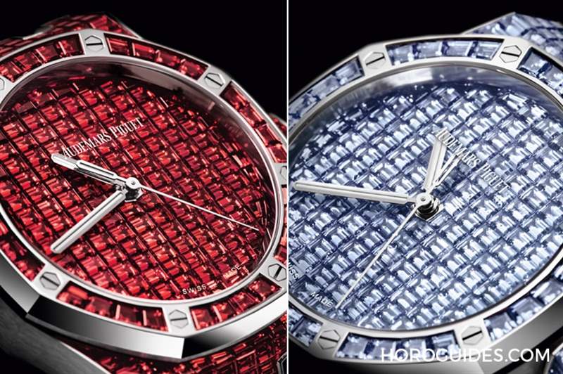 10種寶石上陣！款款都是主角｜愛彼皇家橡樹系列自動上鏈腕表白金款-復刻表