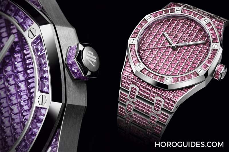 10種寶石上陣！款款都是主角｜愛彼皇家橡樹系列自動上鏈腕表白金款-復刻表