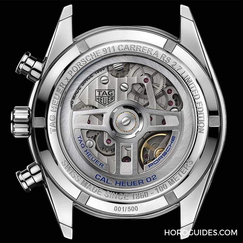 最速德國量產(chǎn)車問世50年，TAG Heuer推出Porsche 911 Carrera RS 2.7限量腕表傳神演繹-復(fù)刻表