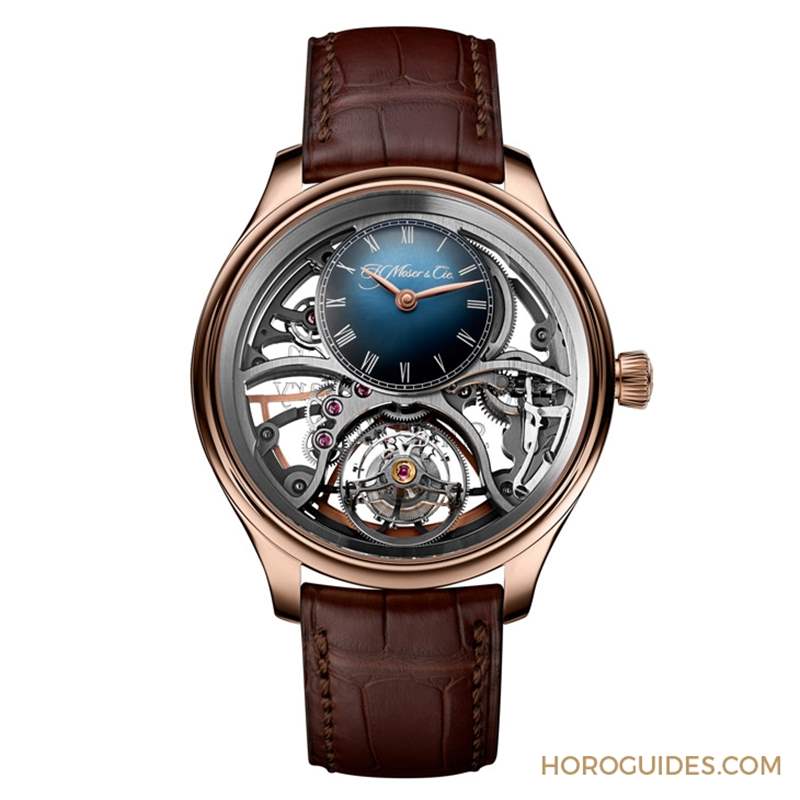賀高登鐘表50周年！ H. Moser & Cie.勇創者圓柱陀飛輪鏤空紀念腕表限量發行-復刻表