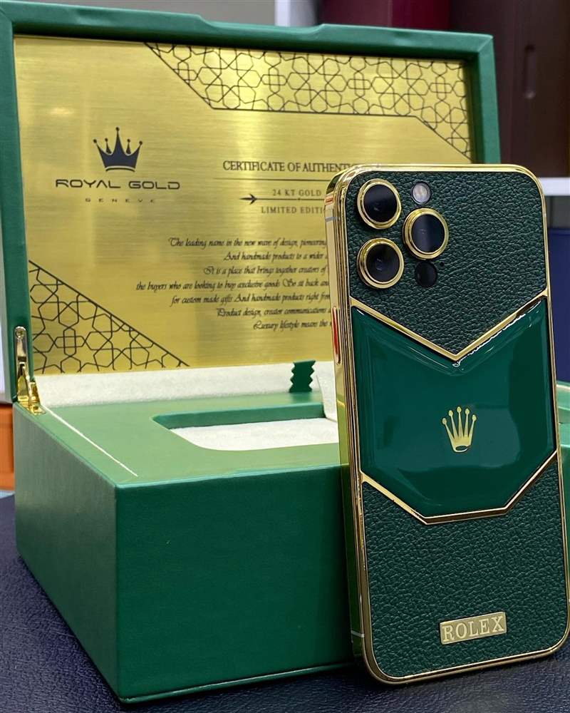 Rolex限量版iPhone開箱？24K金打造真土豪風(fēng)范比戴勞力士更氣派-復(fù)刻表
