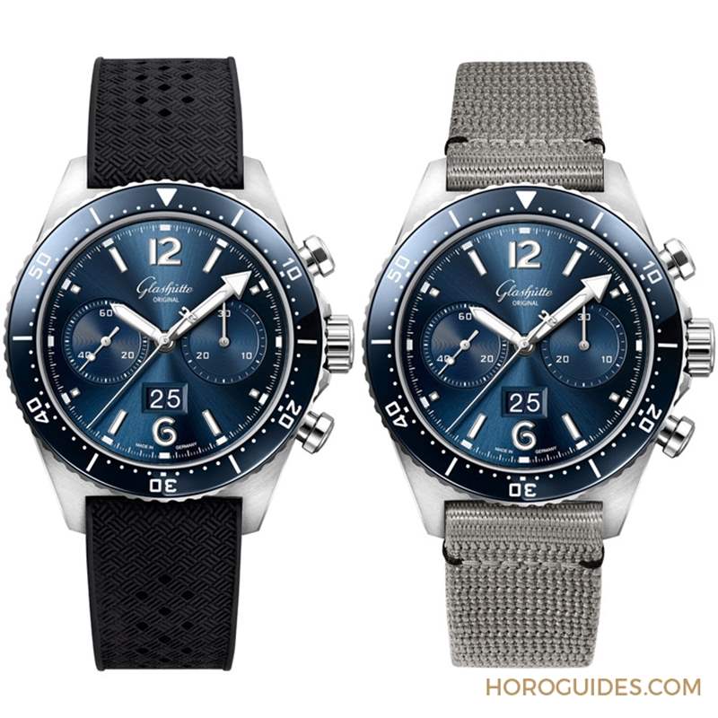 藍面、藍陶瓷圈打頭陣！ Glashütte Original SeaQ系列首次搭載計時功能-復刻表