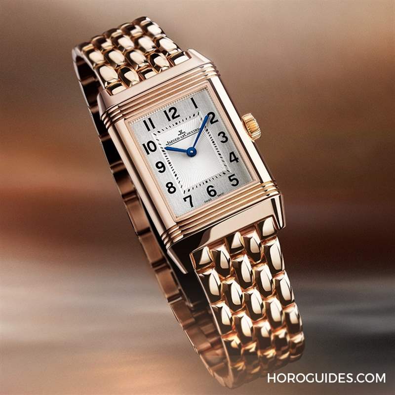 Reverso Duetto Small 翻轉系列雙面腕表小型玫瑰金款-復刻表