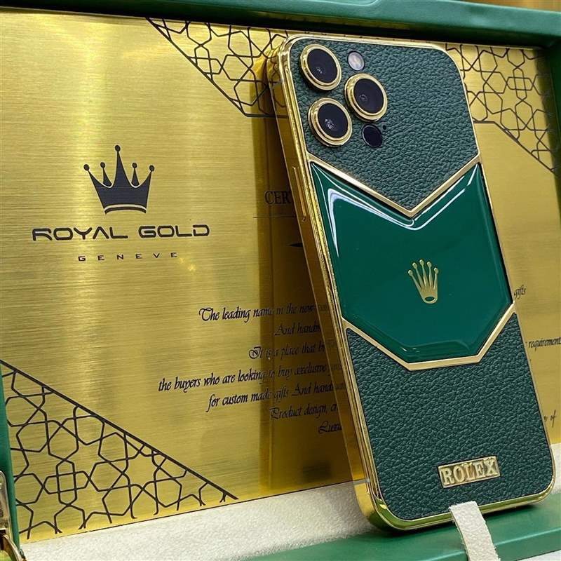 Rolex限量版iPhone開箱？24K金打造真土豪風(fēng)范比戴勞力士更氣派-復(fù)刻表