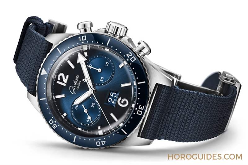 藍面、藍陶瓷圈打頭陣！ Glashütte Original SeaQ系列首次搭載計時功能-復刻表