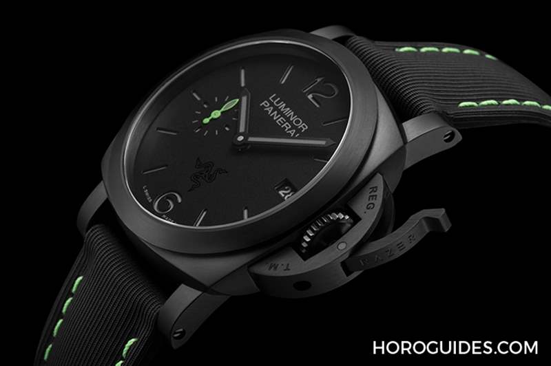 電競美學加身，雷蛇螢光綠在發(fā)光｜Panerai Luminor Quaranta Razer特別版-復刻表