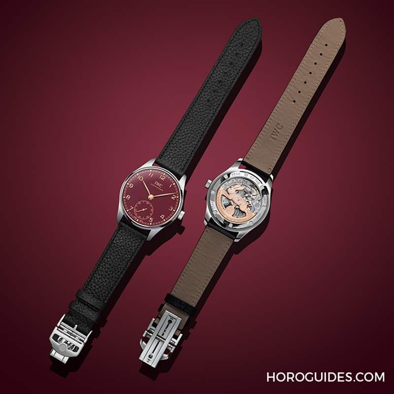 酒紅面盤金兔自動盤IWC推出癸卯賀歲表-葡萄牙系列自動腕表40中國新年特別版-復刻表